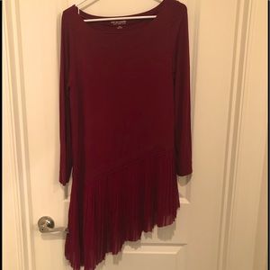 Soft Surroundin burgandy knit dress